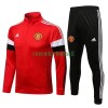 Manchester United Ensemble Vestes d'Entraînement 22-23 Rouge Blanc Pour Homme